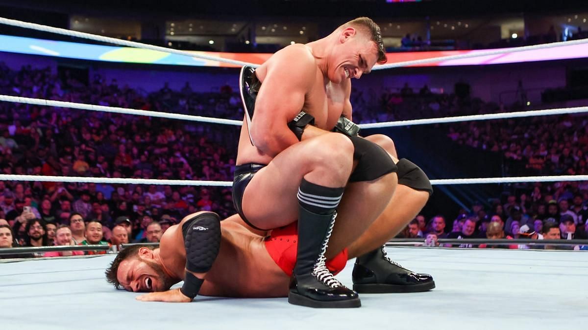 "Big Van Walter" Gunther executing a Boston Crab submission